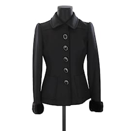 Blumarine-Wool suit jacket-Black