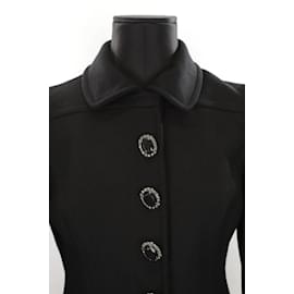 Blumarine-Chaqueta de traje de lana-Negro