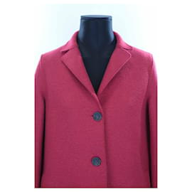 Autre Marque-Wool Pea Coat-Red