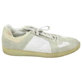 Louis Vuitton-suede sneakers-White