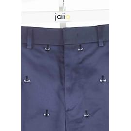 Fendi-Cotton chinos-Blue