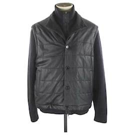 Loro Piana-Leather coat-Black