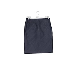 Balenciaga-cotton skirt-Navy blue