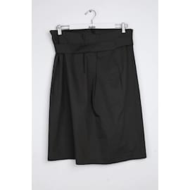 Jil Sander-cotton skirt-Brown