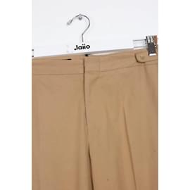 Gucci-Straight pants in cotton-Beige