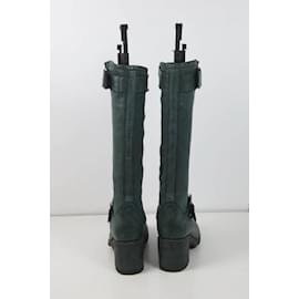 Free Lance-Leather boots-Green
