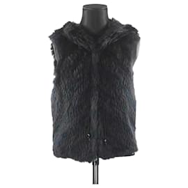 Zadig & Voltaire-Fur jacket-Navy blue