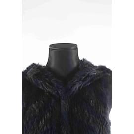 Zadig & Voltaire-Fur jacket-Navy blue