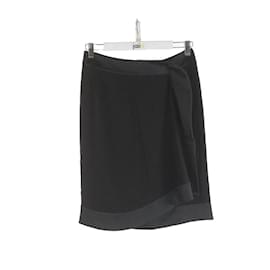 Dior-falda de seda-Negro