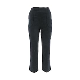 Dior-Pantaloni larghi di lino-Blu navy