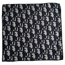 Christian Dior-Lenços dos homens-Cinza,Azul escuro