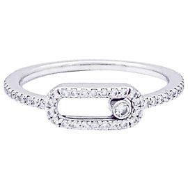 Messika ring, “Move Uno Pavé”, white gold and diamonds. Other
