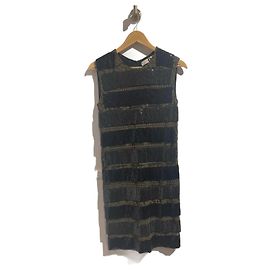 Vestido MSGM T.IT 42 Algodão Caqui