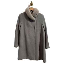 Max Mara-MAX MARA  Coats T.it 42 Wool-Grey