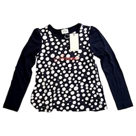 Armani-Girl Coats outerwear-White,Navy blue