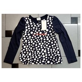 Armani-Girl Coats outerwear-White,Navy blue