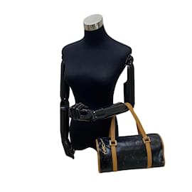 Yves Saint Laurent-Leather Mini Boston Bag-Black