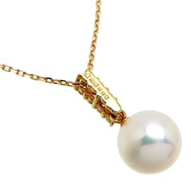 & Other Stories-18K-Perlen-Diamant-Halskette-Weiß