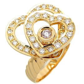& Other Stories 18K Diamant-Herz-Swing-Ring Golden