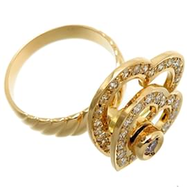 & Other Stories-18K Diamant-Herz-Swing-Ring-Golden