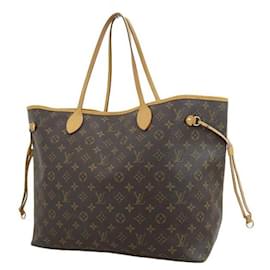 Louis Vuitton-Louis Vuitton Neverfull GM Canvas Tragetasche M mit Monogramm40157 in guter Kondition-Braun