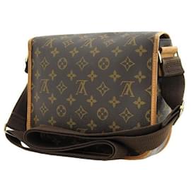 Louis Vuitton-Louis Vuitton Monogramm Bosphore Messenger Bag Canvas Umhängetasche M40106 in guter Kondition-Braun