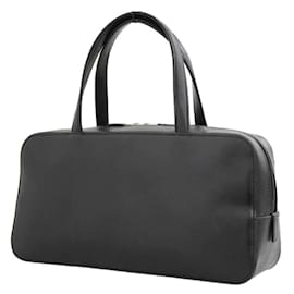 Burberry-Nova Check-Handtasche aus Leder-Schwarz