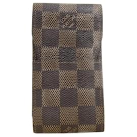 Louis Vuitton-Damier Ebene Etui Cigarette Case N63024-Brown