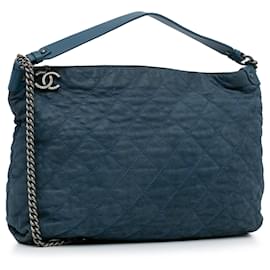 Chanel-Chanel Blue French Riviera Satchel-Blue