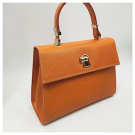 Autre Marque-Gianfranco Lotti Diamond Bag-Orange