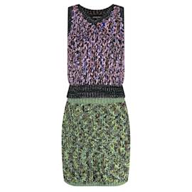 Chanel-Novo terno de tweed tecido para passarela-Multicor