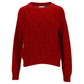 Tommy Hilfiger-Womens Cable Knit Jumper-Red