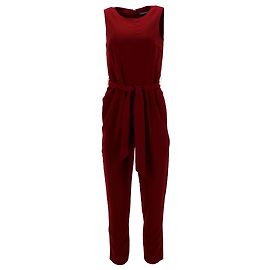 Tommy Hilfiger Womens Jumpsuit in Red Polyester Red