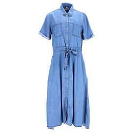 Tommy Hilfiger Vestido de ajuste relajado para mujer en Lyocell azul Azul