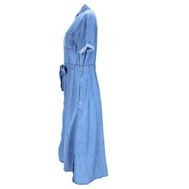 Tommy Hilfiger-Tommy Hilfiger Vestido de ajuste relajado para mujer en Lyocell azul-Azul