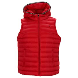 Tommy Hilfiger-Womens Essentials Packable Down Vest-Red