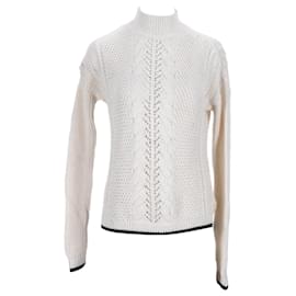 Tommy Hilfiger-Damen-Pullover mit normaler Passform-Weiß