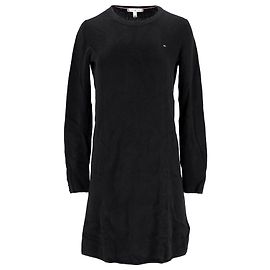 Tommy Hilfiger Vestido estilo jersey de puro algodón para mujer en algodón negro Negro