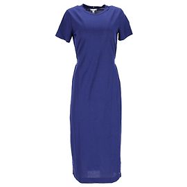 Tommy Hilfiger Viskose-Kleid mit Rundhalsausschnitt für Damen in blauer Viskose Blau