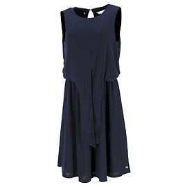 Tommy Hilfiger Damen-Knotenkleid aus marineblauem Polyester Marineblau