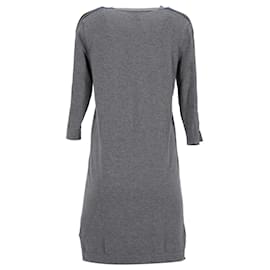 Tommy Hilfiger-Tommy Hilfiger Womens Regular Fit Dress in Grey Cotton-Grey