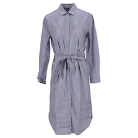 Tommy Hilfiger-Tommy Hilfiger Vestido camisero midi esencial para mujer en algodón azul-Azul