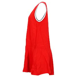 Tommy Hilfiger-Vestido Tommy Hilfiger de corte regular sin mangas para mujer en viscosa roja-Roja