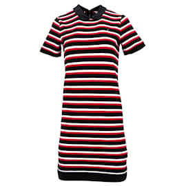 Tommy Hilfiger-Tommy Hilfiger Robe polo à rayures coupe décontractée pour femme en coton multicolore-Multicolore