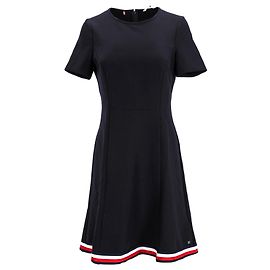Tommy Hilfiger Tailliertes Damenkleid Marineblau