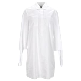 Tommy Hilfiger-Vestido camisa feminino de algodão crocante-Branco