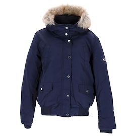 Tommy Hilfiger Chaqueta bomber con capucha para mujer Azul marino