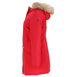 Tommy Hilfiger-Womens Padded Slim Fit Jacket-Red
