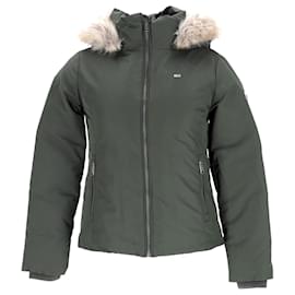Tommy Hilfiger-Womens Hooded Down Jacket-Green