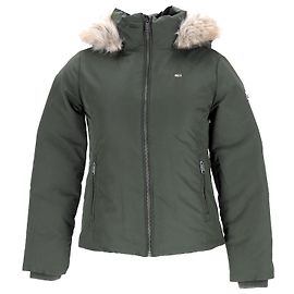 Tommy Hilfiger Chaqueta de plumón con capucha para mujer Verde